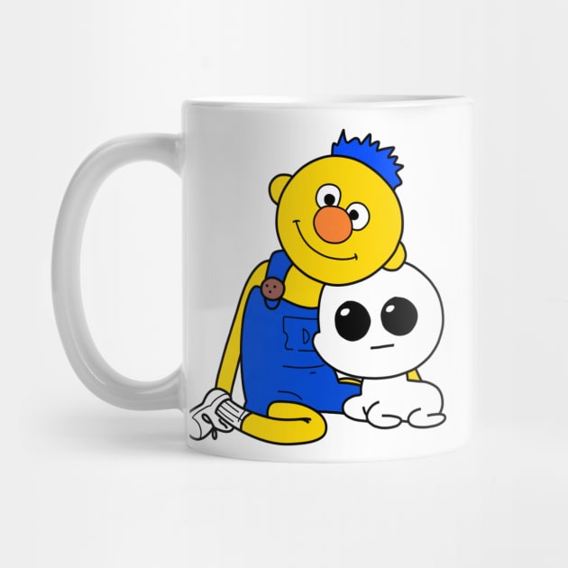 dhmis - yellow guy and yippee creature by cmxcrunch